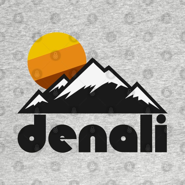 Retro Denali ))(( Tourist Souvenir Travel Alaska Design by darklordpug